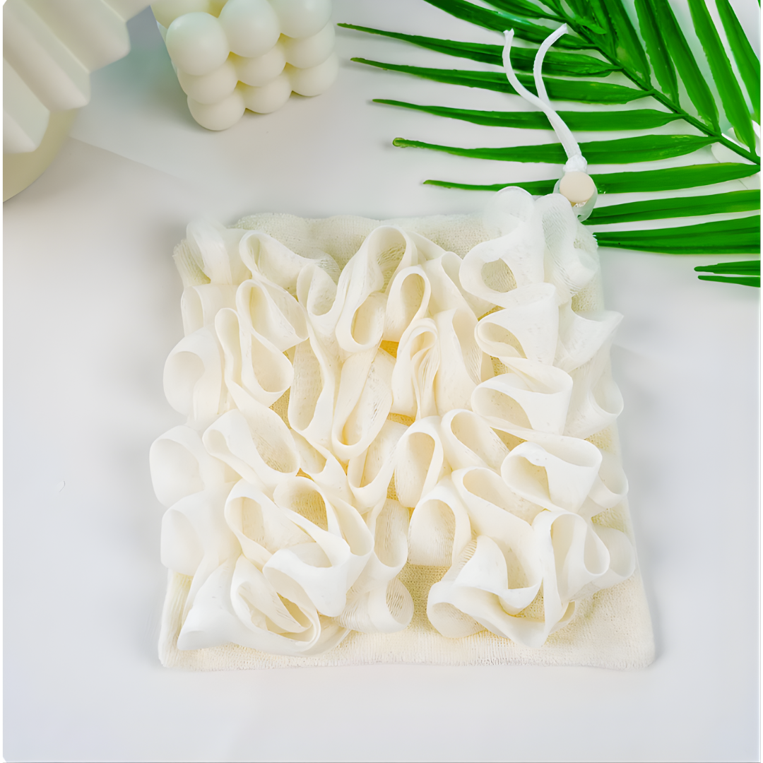 Malla exfoliante para jabón en barra